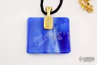 Dichroic Glass Necklace - Piranha