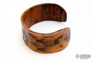 Double Dragon Copper Cuff Bracelet