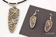 Dragonfly Pendant and Earrings