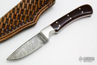 Drop Point Fixed Blade - Damascus