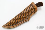 Drop Point Fixed Blade - Damascus