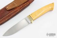 Drop Point Hunter - Scrimshaw