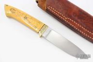 Drop Point Hunter - Scrimshaw