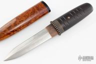 Ebony Dagger w/ Antiqued Copper