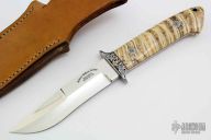 Engraved Chute Knife - Mammoth Tooth