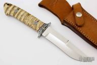 Engraved Chute Knife - Mammoth Tooth