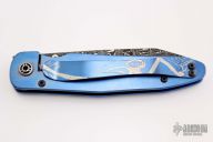 Engraved Damascus Framelock