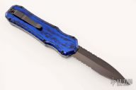 Excalibur OTF - Blue Tactical Serrated