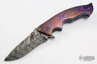 Full Contact Fighter Flipper - Damascus and MokuTi
