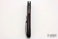Godfather 906-C - Black Handle / Cocobolo Inlay / Satin Plain Edge