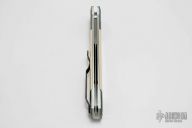 Godfather 910 E.J. - Emerald Jazz Handle / Ivory Micarta Inlays / Satin Blade