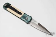Godson 710 E.J. - Emerald Jazz Handle / Ivory Micarta Inlays / Satin Blade