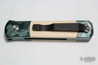 Godson 710 E.J. - Emerald Jazz Handle / Ivory Micarta Inlays / Satin Blade