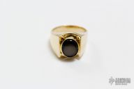 Gold and Black Sapphire Ring