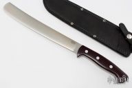 Golok - Maroon Linen Micarta