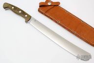 Golok - Tan Burlap Micarta
