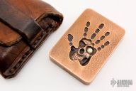 Handprint Skull Worry Stone