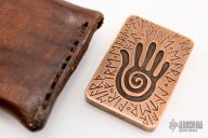 Handprint Skull Worry Stone