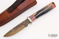Hunter - Zebra Leg Bone w/ Birds Eye Pattern Damascus