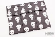 Three Knife Case - Punisher Skulls