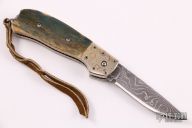 Bolster Release Auto - Damascus/Mokume/Mammoth Ivory