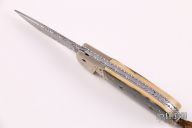 Bolster Release Auto - Damascus/Mokume/Mammoth Ivory