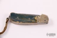 Bolster Release Auto - Damascus/Mokume/Mammoth Ivory