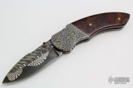 Ironwood Damascus Linerlock