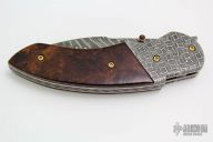 Ironwood Damascus Linerlock