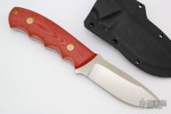 K-19 Professional Skinner - Red Linen Micarta