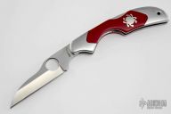 Kiwi w/ Red Coral Inlays