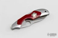 Kiwi w/ Red Coral Inlays