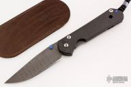 Large Sebenza 21 - Damascus/Carbon Fiber