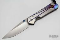 Large Sebenza Classic Unique Graphic - Tiger Eye Inlay