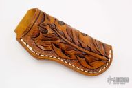 Leather Belt Sheath - Hand Tooled