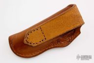 Leather Belt Sheath with Concho