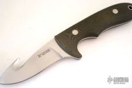 Gut Hook - Green Linen Micarta