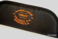 Randall Nylon Zippered Case (Black) - 8" x 2 3/4"