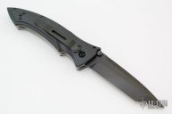 LTT-875 Large Tactical Tanto - Black Plain Edge