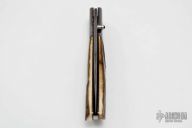 Mammoth Ivory and Damascus Linerlock