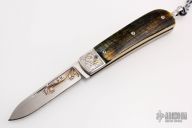 Mammoth Ivory Slipjoint - Engraved