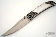 Engraved Interframe Pearl Lockback