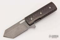 Mini Tanto Flipper - Carbon Fiber Linerlock
