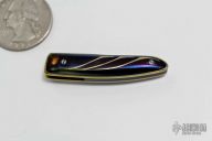 Miniature Linerlock - Damascus/Titanium/Gold