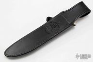 Model 1-7 Black Leather Sheath w/ Snake skin