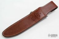 Model 1-7 Brown Leather Sheath w/ Impala skin