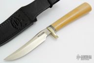 Model 7-4 - Bone Linen Micarta w/ Compass