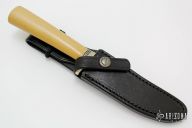 Model 7-4 - Bone Linen Micarta w/ Compass