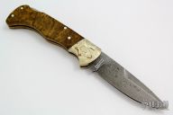 Mokume and Damascus Lockback