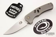 Narwhal Flipper - Black Timascus Clip